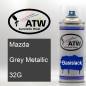 Preview: Mazda, Grey Metallic, 32G: 400ml Sprühdose, von ATW Autoteile West.